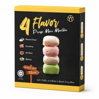 四味迷你馒头 4 Flavor Mini Mantou (燕麦葡萄・蔓越莓・红豆・抹茶)